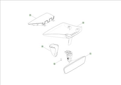 Tesla Model Y 2020-tól Belső visszapillantó