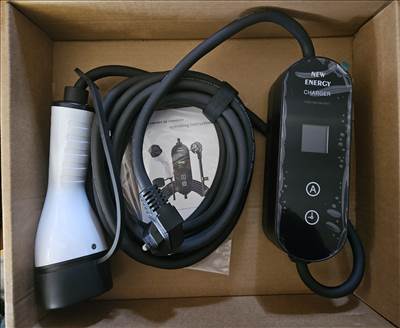 Eladó új 5m EVSE EV töltő Type 2 1 fázis (3, 6kw) 8-16A EU dugó elektromos járműhöz