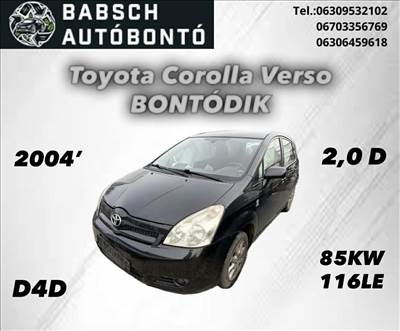 Toyota (R1) Corolla Verso Bontott Alkatrészei
