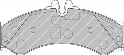 FERODO FVR1879 - fékbetét MERCEDES-BENZ MULTICAR VW
