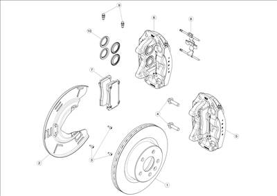 Tesla Model 3 2017-2023 Első féktárcsák és fékbetétek