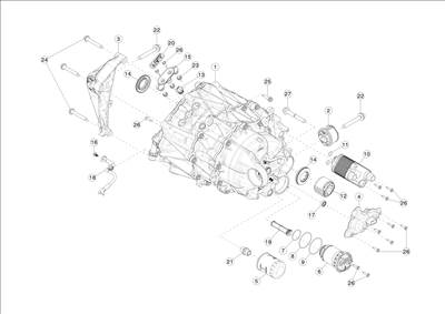 Tesla Model Y 2020-tól Első motor és részei