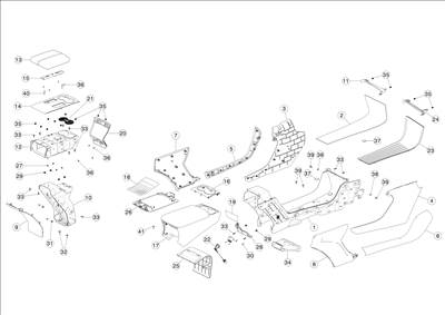 Tesla Model S 2012-2016 Középkonzol