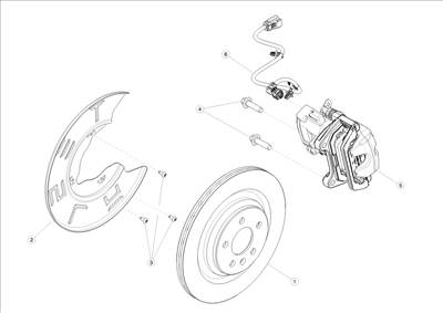 Tesla Model 3 2017-2023 Hátsó féktárcsák és fékbetétek