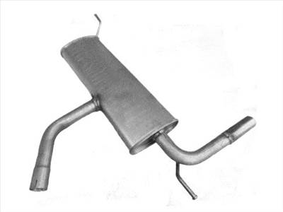 EDEX 23.76 - Seat Altea, Leon kipufogó hátsó dob