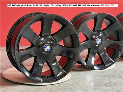 R18 5x120 Original Bmw  7 E65 E66 - Style 175 (Styling 175) 8J ET24  gyári alufelnik felnik0