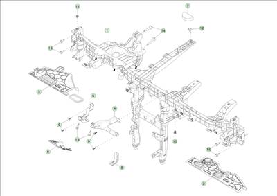 Tesla Model 3 Highland 2023-tól Műszerfal tartó