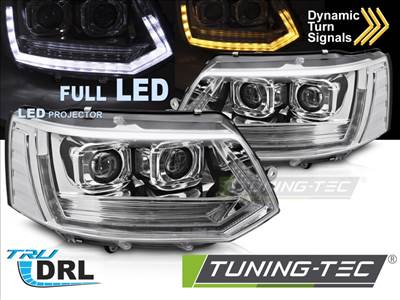 Volkswagen Transporter T5 VW T5 (2010-2015) FULL LED T6 LOOK CHROME Tuning-T