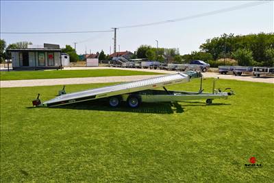 Új billenős autószállító utánfutó (470x200cm - 2700kg) - akciósan bruttó 2.490.000 Ft