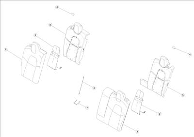 Tesla Model 3 2017-2023 Hátsó ülés borítások