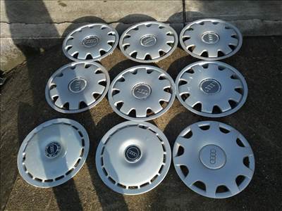 audi gyári 15” 16" dísztárcsák a képen látható állapotban és db számban eladó.