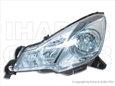 Citroen DS3 2010-2016 - Fényszóró H1/H7 bal fekete h. (motorral)  TYC