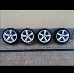  5x112 lyukosztású 18" újszerű GMP alufelni, rajta újszerű Barum nyári gumi gumi 