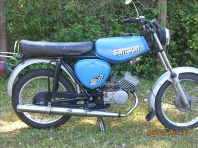SIMSON S51N,1986-OS KISMOTOR,1. TULAJDONOSTÓL,GYÁRI 9293KM-REL BONTÓDIK