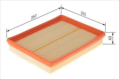 légszűrő BOSCH F 026 400 301 for HYUNDAI, KIA