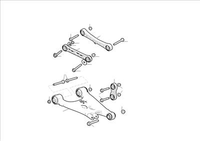Tesla Model S 2012-2016 Hátsó lengőkarok
