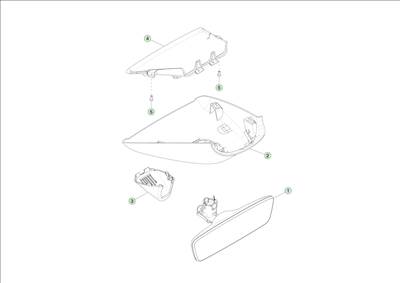 Tesla Model 3 Highland 2023-tól Belső visszapillantó