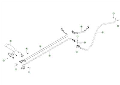 Tesla Model Y 2020-tól Magasfeszültségű kábelköteg