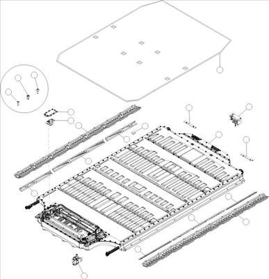 Tesla Model S 2012-2016 Magasfeszültségű akkumulátor