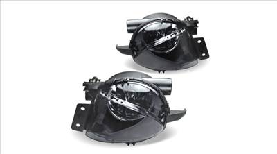 BMW E90 E91 2004-2008 fekete füst burás H11 ködlámpa pár