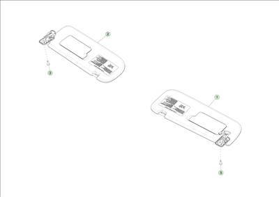 Tesla Model 3 Highland 2023-tól Napellenzők