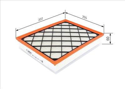 légszűrő BOSCH F 026 400 410 for BMW