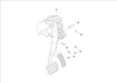 Tesla Model 3 Highland 2023-tól Fékpedál