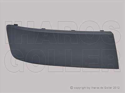 VW T5 2009-2014 Transporter - Első lökhárító díszléc jobb, sötétszürke