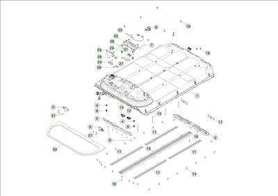 Tesla Model Y 2020-tól Magasfeszültségű akkumulátor alkatrészei