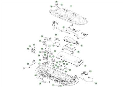 Tesla Model Y 2020-tól Egyéb magasfeszültségű akkumulátor alkatrészek