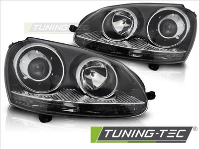 VW GOLF 5 (03-09) H7/HID BLACK Tuning-Tec Fényszóró