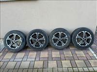  4x100 lyukosztású 14" használt alufelni, rajta 165/70 használt Vredestein nyári gumi  