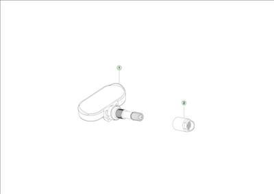 Tesla Model 3 Highland 2023-tól Guminyomás szenzorok (TPMS)