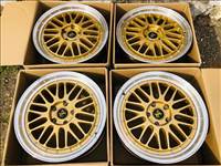  5x112 lyukosztású 8JJ 18" új Keskin KT22 Gold Lip Polish Audi Vw Skoda Seat Cupra alufelni 18 col