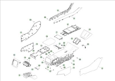 Tesla Model 3 Highland 2023-tól Középkonzol