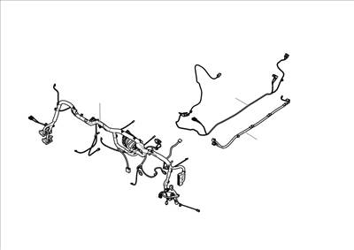 Tesla Model S 2012-2016 Műszerfal kábelköteg