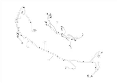 Tesla Model S 2012-2016 Első lökhárító kábelköteg