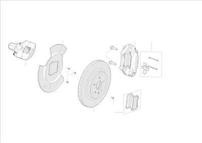 Tesla Model S 2012-2016 Hátsó féktárcsák és fékbetétek