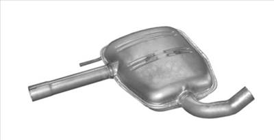 POLMO 30.20 - Kipufogó közép dob VW PASSAT 1.6, 1.8, 1.9 D, 2.0 (1988-1996)