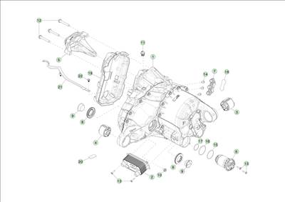 Tesla Model 3 Highland 2023-tól Long Range hátsó motor és részei