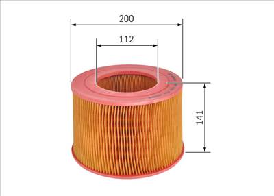 légszűrő BOSCH 1 457 433 734 for VW, TOYOTA, GMC