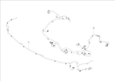 Tesla Model S 2012-2016 Hátsó rész és bölcső kábelköteg