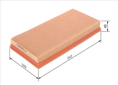 légszűrő BOSCH 1 457 433 276 for MITSUBISHI, VOLVO