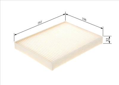 szűrő, utastér levegő BOSCH 1 987 435 120 for BMW