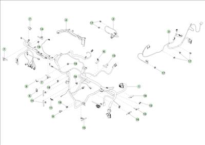 Tesla Model Y 2020-tól Műszerfal kábelköteg