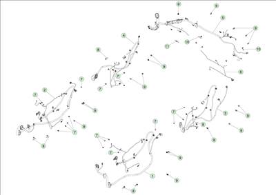 Tesla Model Y 2020-tól Ajtó és csomagtér ajtó kábelköteg