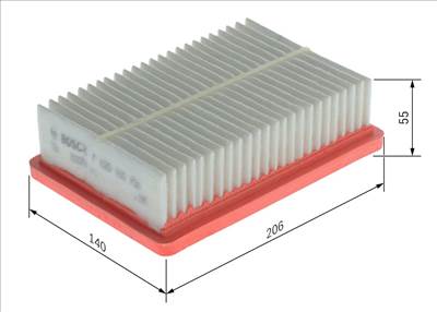 légszűrő BOSCH F 026 400 756 for NISSAN, RENAULT, DACIA, MITSUBISHI
