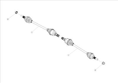 Tesla Model 3 2017-2023 Hátsó féltengelyek