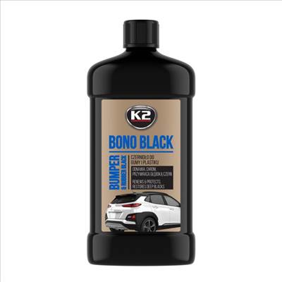 Műanyag- és gumiápoló és kondicionáló feketítő krém 500 ml, K2 Bono Black K035