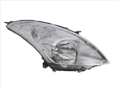 Suzuki Swift IV. 2010-2017 utángyártott új jobb első fényszóró H4 króm házas (motorral) TYC 3512068l00